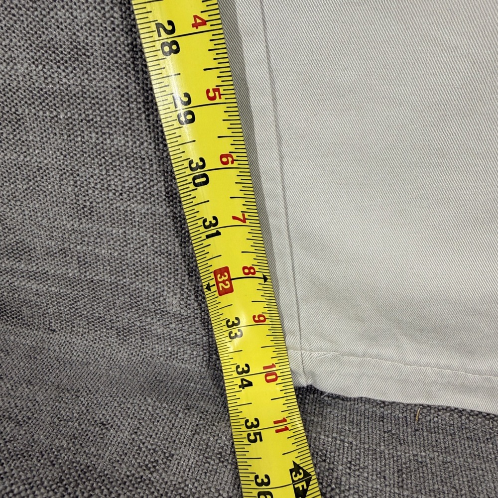 Eddie Bauer Chinos Mens 34‎ Beige Good Classic Fit Straight Leg Cotton Pants - Picture 7 of 8